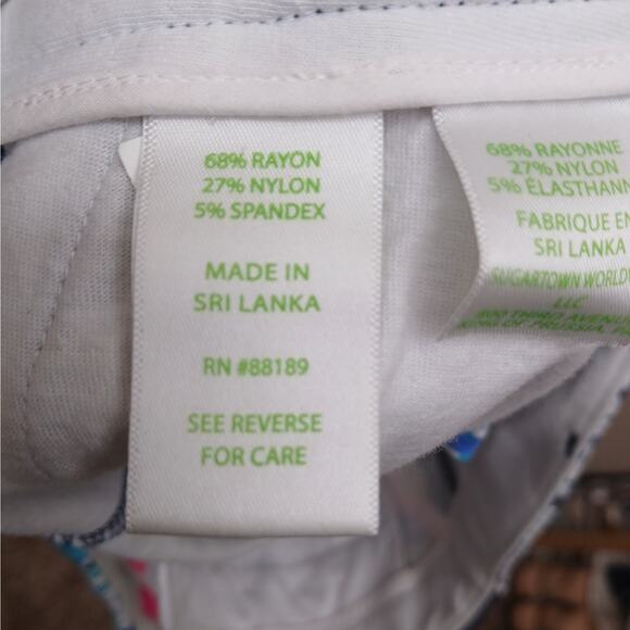 Lilly Pulitzer The Callahan Stretch Floral Print Party In Paradise Shorts Size 6 - Picture 4 of 9